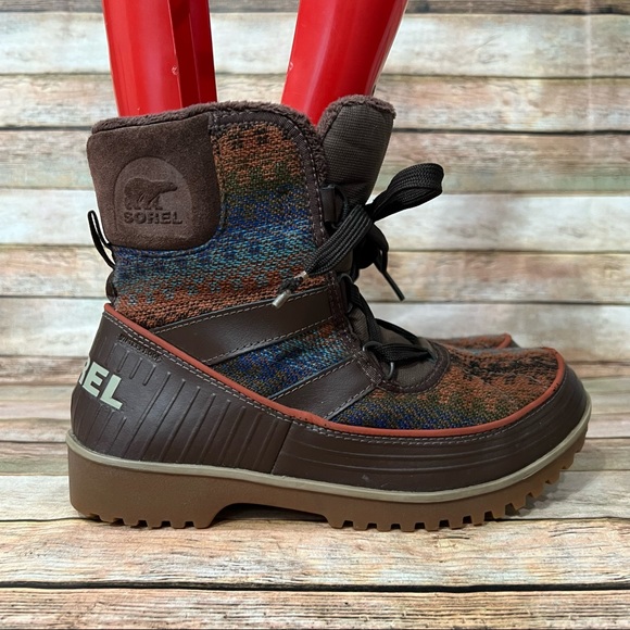 Sorel Brown Tivoli Ankle Boots, brown with multicolor - Picture 14 of 14